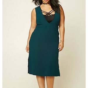 Forever 21 Teal Midi Dress